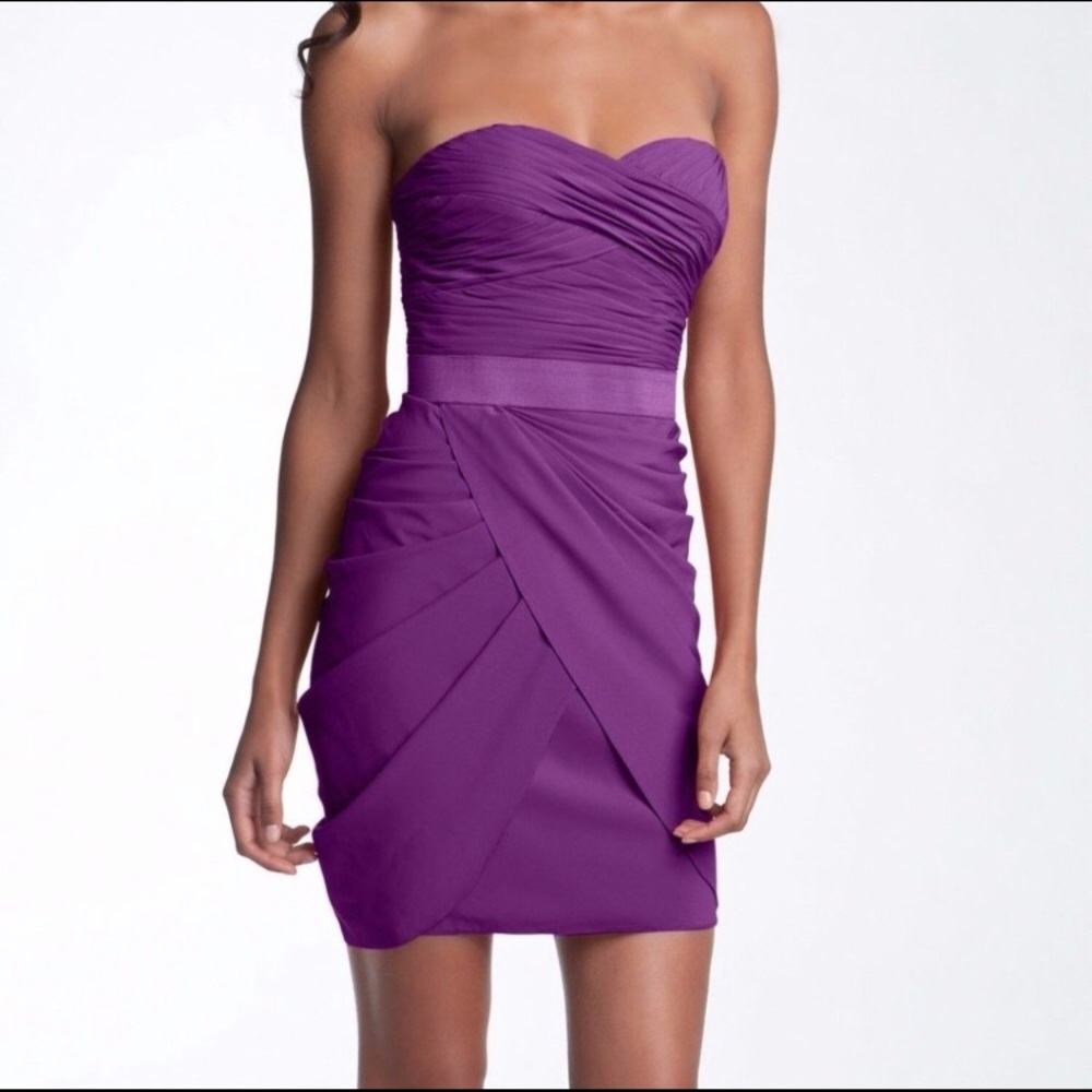 Aidan Mattox strapless dress